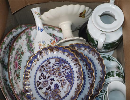 A quantity of ceramics, including Masons and Wedgwood